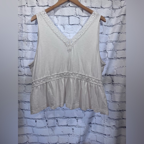 2 Piece Aerie White Sleeveless Top and Shorts Set 100% cotton - Picture 9 of 12